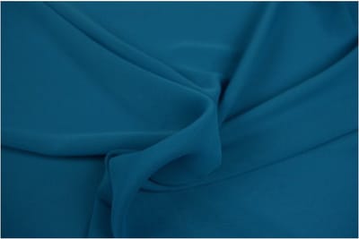 50 meter chiffon stof - Petrol - Voile - Vitrage - 150cm breed