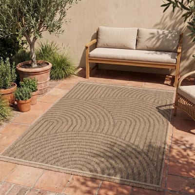 Flycarpets Binnen en Buitenkleed - Vloerkleed Colinna - Beige