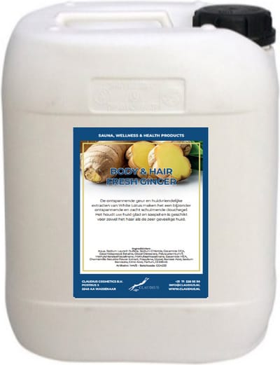 Body & Hair Fresh Ginger - 10 Liter - 2 in 1 voor lichaam en haar.