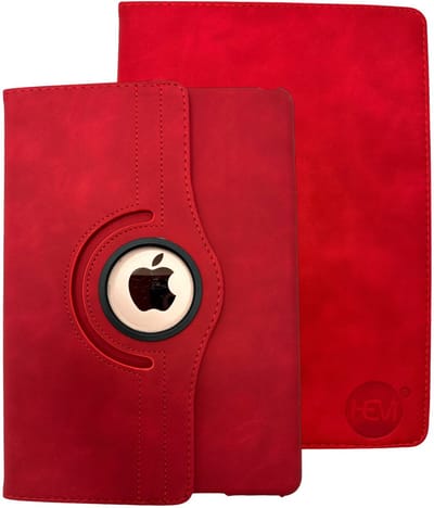 HEM Silky Red iPad hoes geschikt voor iPad 11 (2025) - 10.9 inch Draaibare Autowake Cover - iPad 2025 hoes - iPad A16 Hoesje - 11e generatie hoes