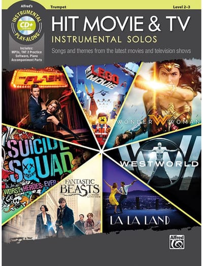 Alfred Music Hit Movie & TV Instrumental Solos - Trumpet - Play-Along / Multimedia / DVD / CD