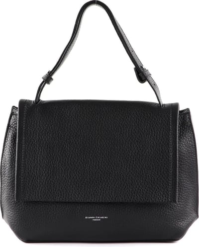 GIANNI CHIARINI Leren Schoudertas Vera Shoulder Bag Nero Zwart