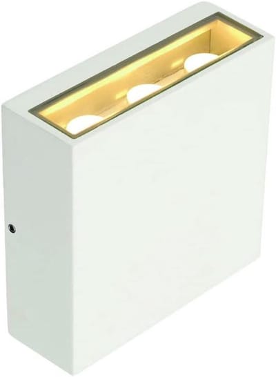 Wandlamp Opbouw - Buitenlamp Spots - Terras Verlichting - Dubbele Lichtbundel - IP54 Aluminium - Wit
