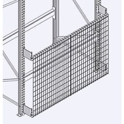 Roosterachterwand GRM-set 6, stellinghoogte 3600 x stellinglengte 2700 mm
