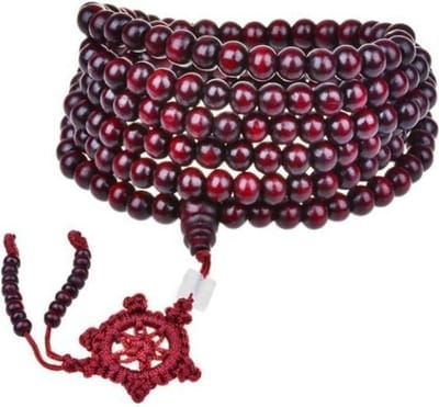 Fako Bijoux® - Buddha Armband - Sandelhout - XL - Donkerbruin