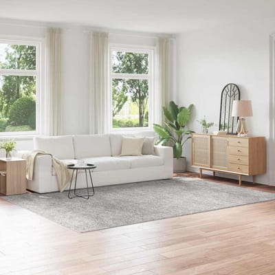 vidaXL - Antislip - Shaggy - Tapijt - Grijs - 240 - x - 340 - cm - PP
