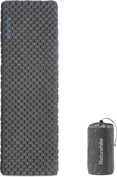 Kampeer Matras - Luchtbed Outdoor - Kamperen Slapen - Zelfopblazend - 183x64x7cm - Zwart
