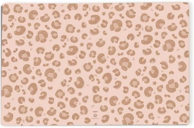 Grote Bureauonderlegger Roze Luipaardprint 60x40 cm Scheurvast en Krasbestendig