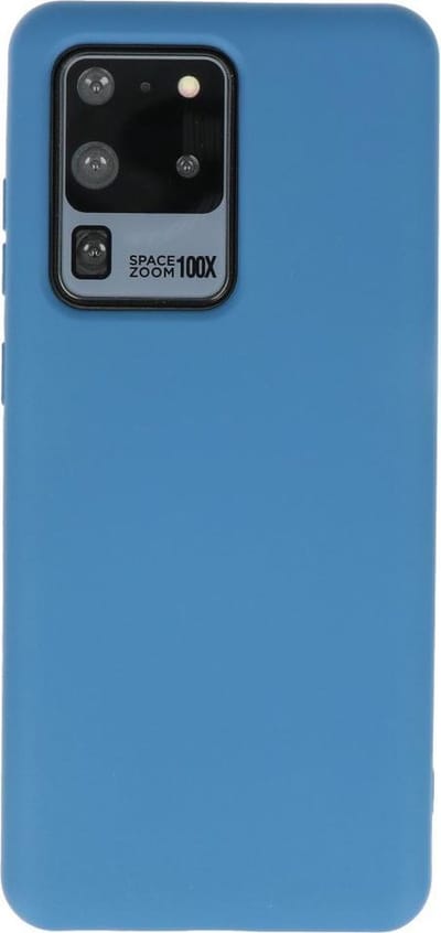 Hoesje Geschikt voor Samsung Galaxy S20 Ultra - Backcover Telefoonhoesje - Navy
