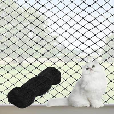Balkonnet – raam – kattennet – beschermingsnet – trapbeschermingsnet – veiligheidsnet van nylon – op maat te snijden en beetbestendig – net voor balkon – trapleuning – geschikt voor kinderen – huisdieren