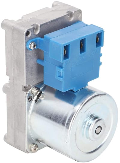 Vijzelmotor voor Pelletkachel AC220V - Stabiele Rotatie en Grote Tandwieltorsie - Energiezuinig - Hoogwaardige Kwaliteit inclusief Adapter (2r/min)