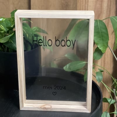 DIY Aankondiging zwangerschap | baby | fotolijst echo | Pregnant | In verwachting | Pregnancy announcement | Origineel