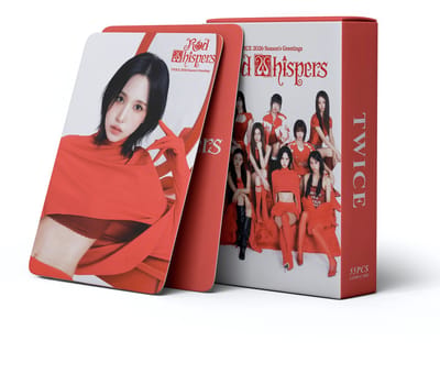 KPOP 55pcs/box TWICE 2026 Season's Greetings RED WHISPERS Holographic Photocard [Fotokaarten]