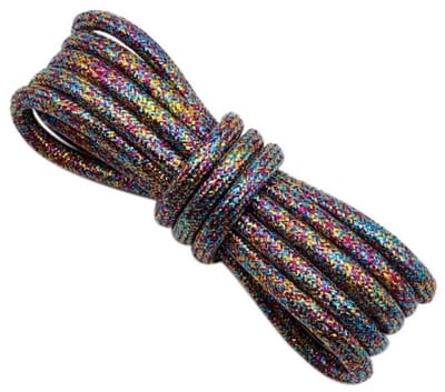 Allecto - Ronde Glitter Veters - 2 Paar, 4.5 mm, Stevige Schoenveters voor Werk- en Sportschoenen
