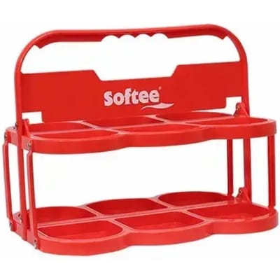 Opvouwbare Flessenhouder Deluxe Voor 6 Flessen Rojo