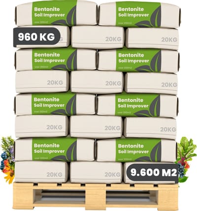 Bentoniet Klei – Zandgrond Bodemverbeteraar(48x = 960 kg – voor 9600 m2) - Organifer