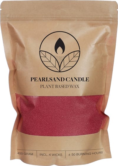 Kaarsenzand - Burning Sand - bordeauxrood- icl 4 lonten - 400gram