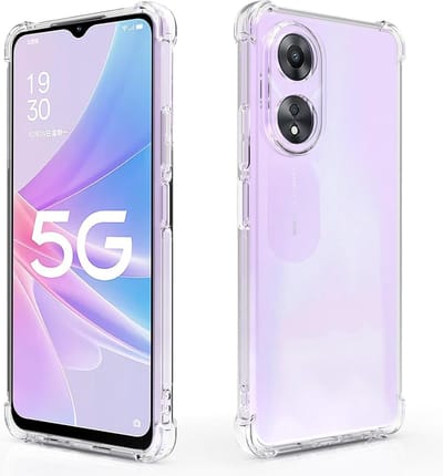 Shock proof Hoesje Geschikt voor: OPPO A58 5G / OPPO A78 5G - Anti -Shock Silicone - Transparant