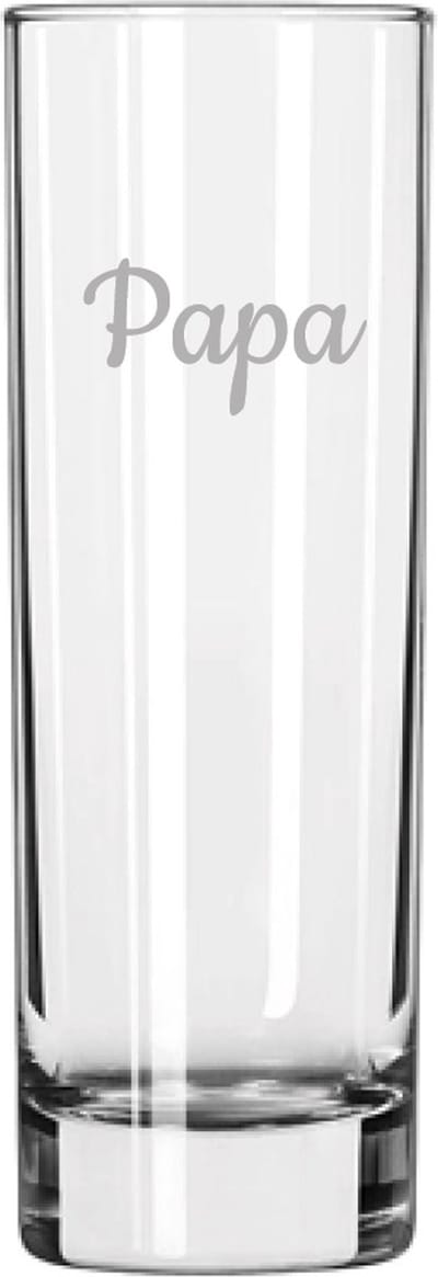 Longdrinkglas gegraveerd - 22cl - Papa