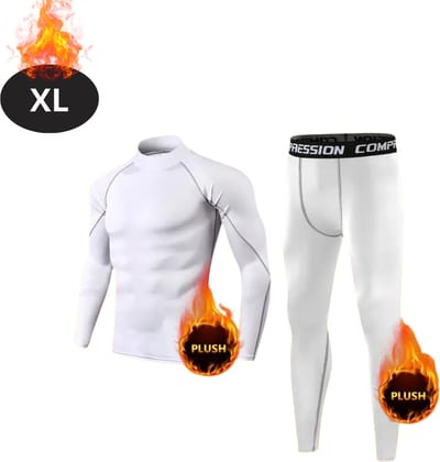 Bovista Thermokleding Heren - Thermobroek - Thermoset - Thermolegging - Winter - Thermoshirt - Wit - XL