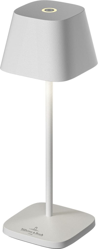 Villeroy & Boch | Neapel Micro | Oplaadbare tafellamp | in-outdoor | IP65 | Dimbaar |Wit