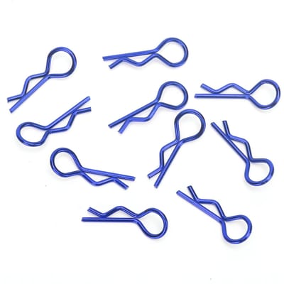 10 stuks RC Auto Carrosserie Clip R-vorm Metalen Carrosserie Clips Pinnen voor 1 5 1 6 1 8 1 10 RC Auto Blue blauw