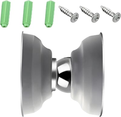 Deurstopper - Magnetisch Houder - Deuren Open Houden - Sterke Magneet - 10.2 cm Lengte - Grijs