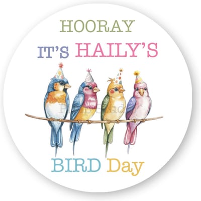 25x Traktatiestickers Vogeltjes – 40 mm | Sluitstickers - Kinderfeest Traktatie - Uitdelen - Uitdeeltraktatie - Traktatiestickers Pimp Studio