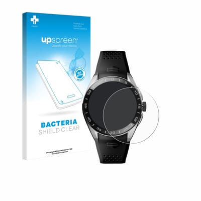 upscreen - Screenprotector voor TAG Heuer Connected Calibre E5 (45 mm) - Folie Beschermfolie transparant antibacterieel