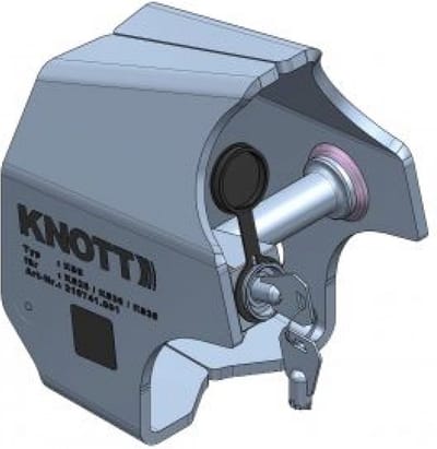 Knott disselslot / koppelingsslot - Geschikt voor KS25 / KS30 / KS35 - SCM gekeurd