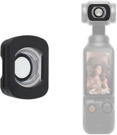 BOXOB Groothoeklens Compatibel met DJI OSMO Pocket 3, Uitgebreid Gezichtsveld van 112 Graden Cameralens Magnetisch Multi-Coated Camerafilters voor DJI Pocket 3-Accessoires