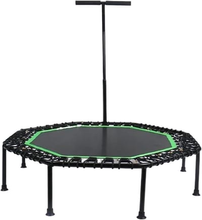 Mini Trampoline - Fitness Rebounder - Indoor Cardio - Opvouwbaar Ontwerp - 48 inch - Groen