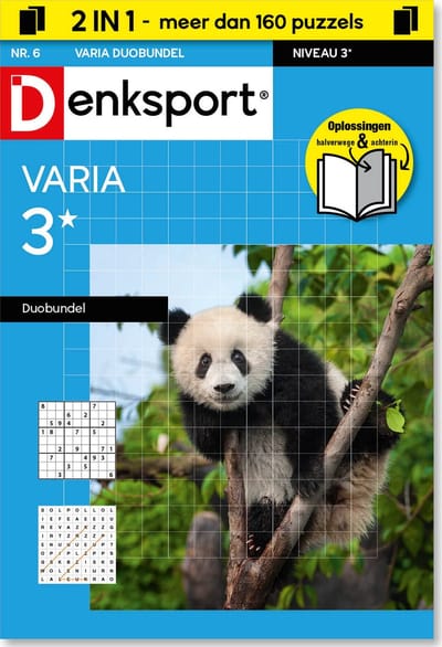 Denksport Puzzelboek Varia 3* duobundel, editie 6