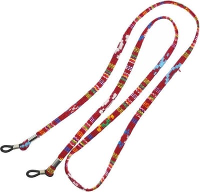 Fako Bijoux® - Brillenkoord - Inka - 70cm - Donkerrood