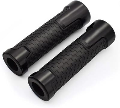 Motorfiets Stuurhandvatten - Stuurgrepen Motor - Veilig Rijden - Antislip Rubber Grip - 7/8" 22mm - Zwart