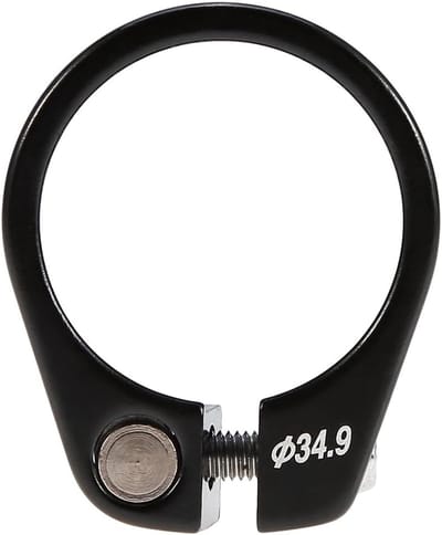 Zadelpenklem - Fietsonderdeel - Fietsreparatie - Lichtgewicht Aluminium - 34.9mm - Zwart