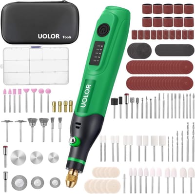 Multifunctioneel Gereedschap - Rotatiegereedschap Mini Slijper - Hobby & Knutselen - 158 Delig Accessoireset