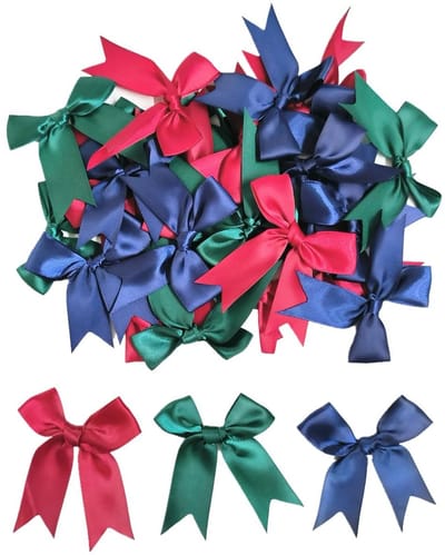 Dailygoods- Satijnen Linten 30 Stuks - Decoratieve Strikken - Bruiloft/Feest - Taartdecoratie/Snoep - Accessoires voor Haar - Lichtbestendig/Robust - Decoratielinten