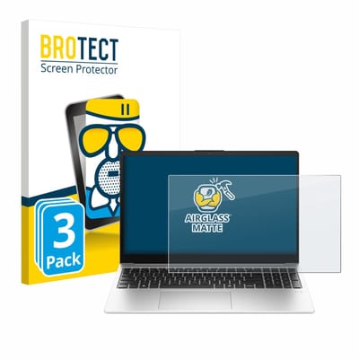 BROTECT - Screenprotector voor HP 250R G10 15.6" - Folie Beschermfolie Beschermglas matte 3 Stuks