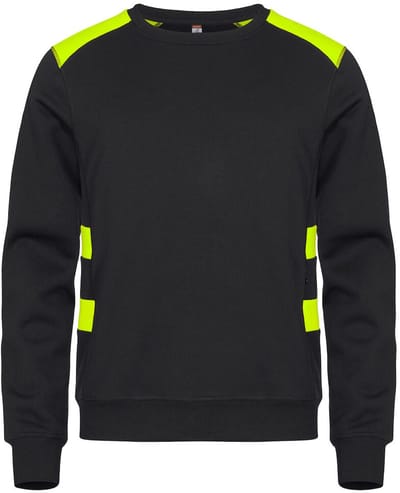 Clique Ambition Roundneck 021074 - Signaalgeel - XS