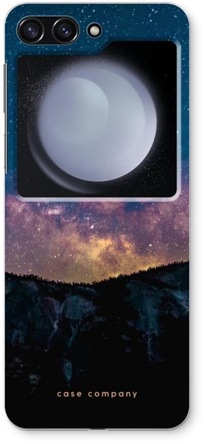 Case Company® - Hoesje geschikt voor Samsung Galaxy Z Flip5 hoesje - Travel to space - Soft Cover Telefoonhoesje - Bescherming aan alle Kanten en Schermrand