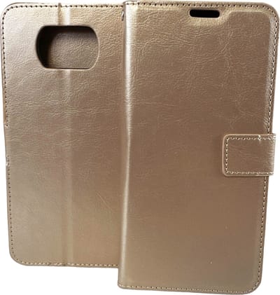 Bookcase Geschikt voor: Xiaomi Poco X3 / X3 Pro - Goud - portemonnee hoesje