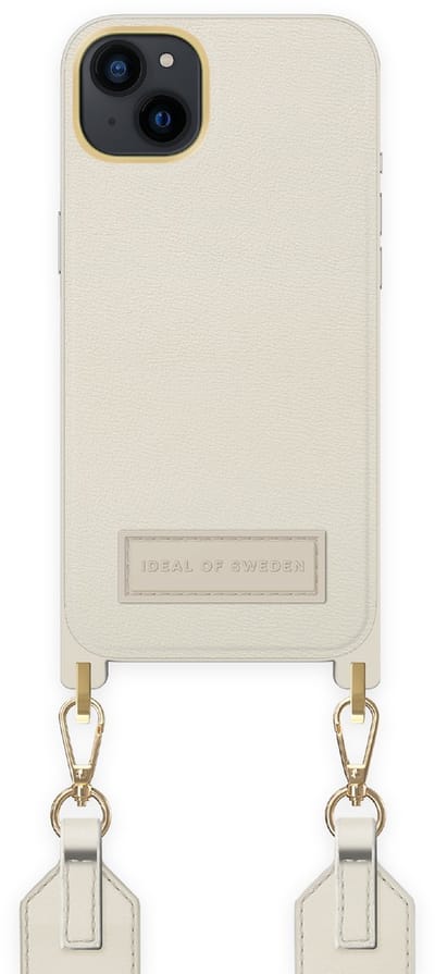 ideal of sweden athena necklace case geschikt voor Apple iphone 14 plus ecru