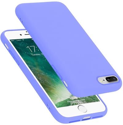 Cadorabo Hoesje geschikt voor Apple iPhone 7 PLUS / 7S PLUS / 8 PLUS in LIQUID LICHT PAARS - Beschermhoes gemaakt van flexibel TPU silicone Case Cover