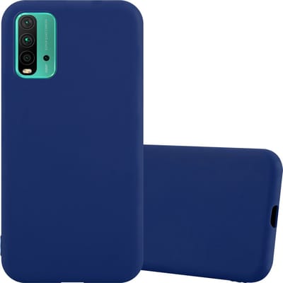 Cadorabo Hoesje geschikt voor Xiaomi RedMi 9T / POCO M3 in CANDY DONKER BLAUW - Beschermhoes gemaakt van flexibel TPU silicone Case Cover