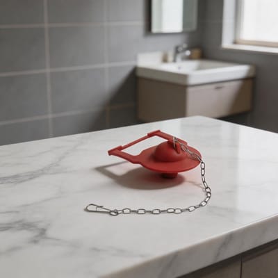Afvoerklep Klep - Toilet Reparatie - Lekkage Voorkomen - Siliconen Rubber Materiaal - 5.5 cm - Rood