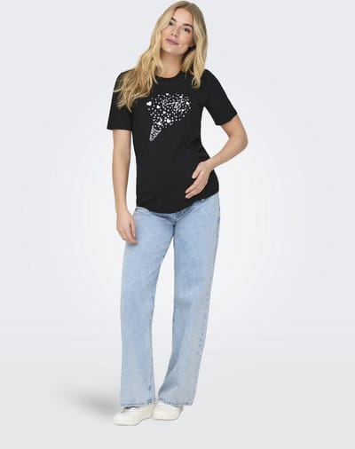 ONLY - OLMPOP BOOMIE S/S REG TOP JRS - Dames