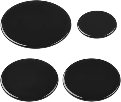 Set van 4 Gasfornuis Branders Kappen 55mm 75mm 100mm - Bescherming voor Kookplaten en Branders