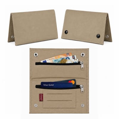 Champ Shag Etui - Tabak Etui - Kunstleer - 4 Vakken - Unisex - Beige