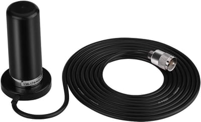 Mobiele Radioantenne VHF/UHF met Sterke Magneetvoet en Lange Kabel